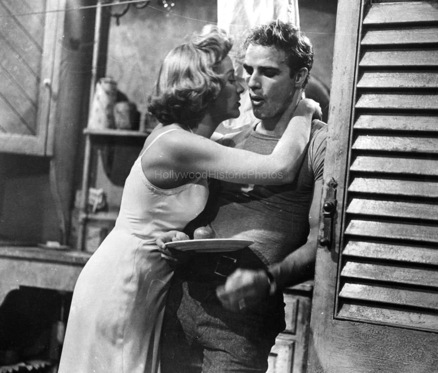 Marlon Brando 1951 A Streetcar Named Desire with Kim Stanley as Stella wm.jpg